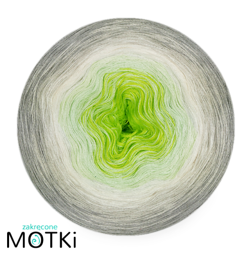 (5)  Bawełna Zero Waste - Z72: zielone jabłuszko/ jasna pistacja/ latte/ jasny szary/ szary