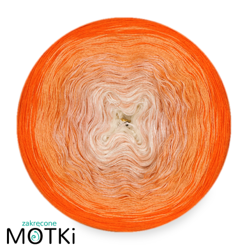 (4)  Bawełna Zero Waste - Z71: latte/ brzoskwinia/ łososiowy róż/ pomarańcz