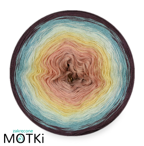 (6)  Bawełna Zero Waste - Z62: brudny róż/ brzoskwinia/ jasny żółty/ jasna pistacja/patyna/ brudny fiolet