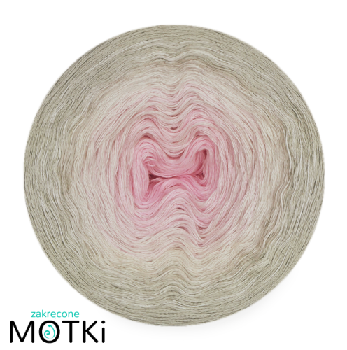 (3)  Bawełna Zero Waste - Z50: jasny róż/ krem/ jasny szary