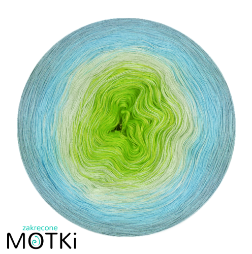 (4)  Bawełna Zero Waste - Z70: zielone jabłuszko/ jasna pistacja/ błękit/ patyna