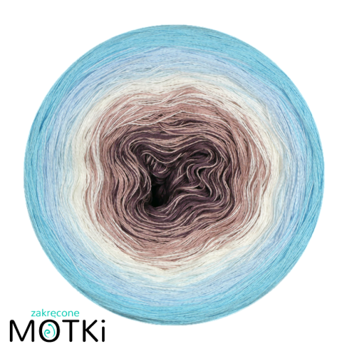 (5)  Bawełna Zero Waste - Z51: brudny fiolet/ brudny róż/ latte/ jasny niebieski/ błękit