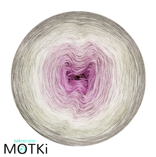 (5)  Bawełna Zero Waste - Z40: jasny fiolet/ lawenda/ krem/ jasny szary/ szary