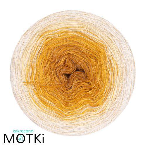 (4) G11b - curry/kurkuma/jasny żółty/krem + lurex złoto
