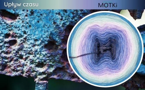 (10) Motek Ombre b/ a Upływ czasu: ciemny denim/ indygo/ jeans/ błękit/ krokus/ pastelowy róż/ jasna pistacja/ pistacja/ patyna/ jasny petrol