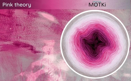 (10) Motek Ombre b/ a Pink theory: ciemna jeżyna/ jeżyna/ fuksja/ jasna fuksja/ magneta/ landrynka/ pastelowy róż/ pudrowy róż/ popielaty/ chłodny beż