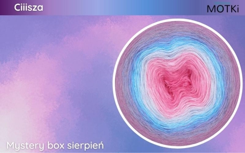 (8) Motek Ombre bawełna/akryl Ciiisza: magneta/ landrynkowy róż/ pastelowy róż/ jasny niebieski/ baby blue/ krokus/ jasny fiolet/ wrzos