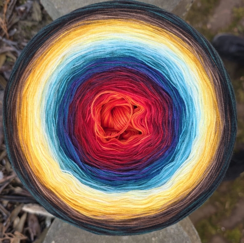 (27) Melanż Ombre bawełna/akryl Smocze Oko 