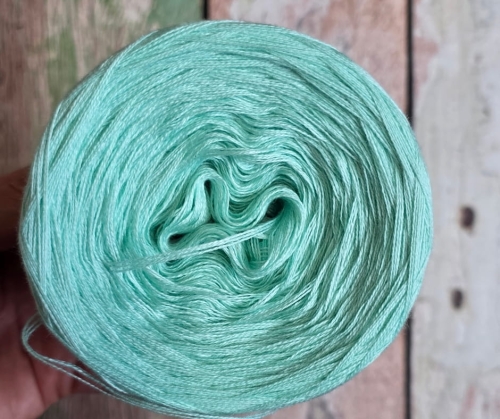 bawełna/akryl 500m 3 nitki ciemna pistacja