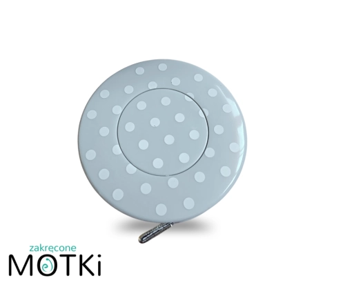 Miarka szara w kropki-centymetr krawiecki 150 cm-1 sztuka