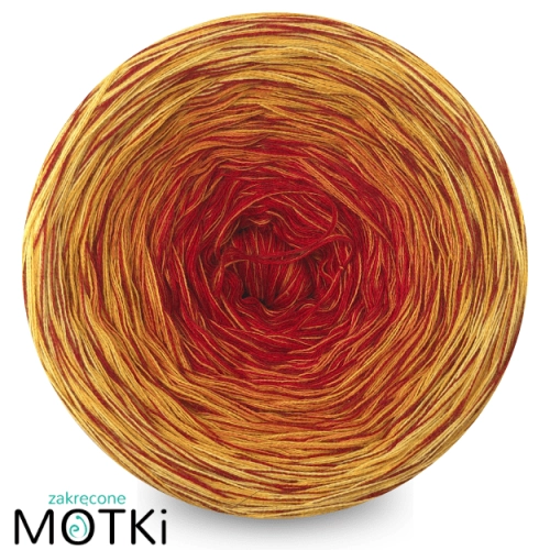 (4) Moss Light Colour Edition C10a - czerwień/ koniak/kurkuma/intensywny żółty + nitka burgund