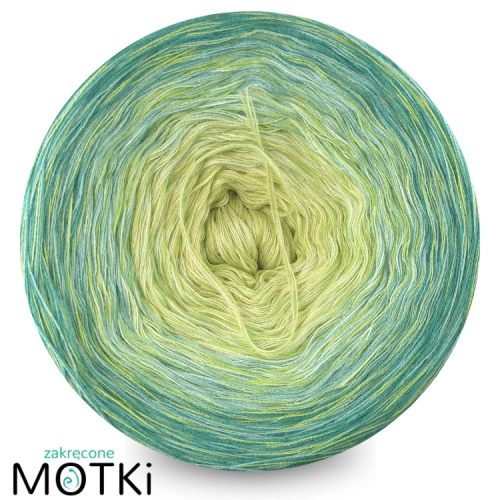 (4) Moss Light Colour Edition C18 - jasny żółty/jasna pistacja/patyna/morski + nitka liściasta zieleń