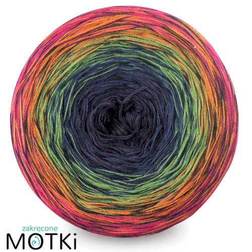 (5) Moss Light Black Edition BL3 - fiolet/ciemny niebieski/zielony/koniak/fuksja + czarna nitka