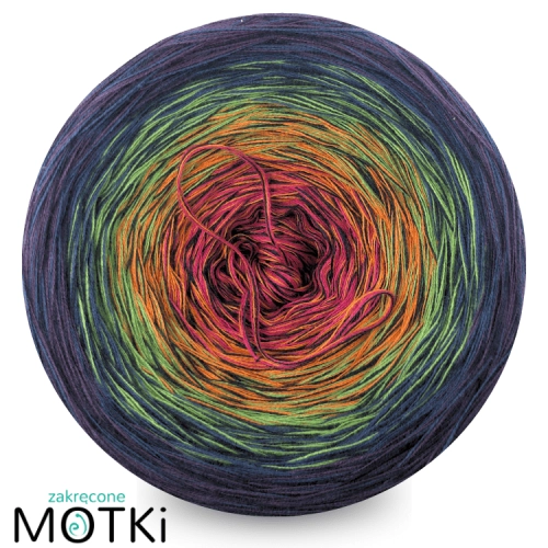 (5) Moss Light Black Edition BL3a -fuksja/koniak/zielony/ciemny niebieski/fiolet + granat nitka