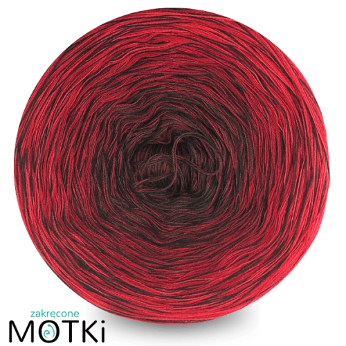 (4) Moss Light Black Edition BL17a - brąz/burgund/czerwień/intensywna czerwień + nitka czekolada