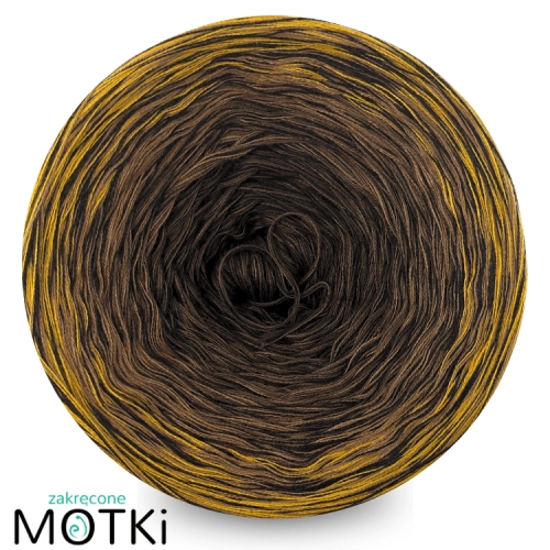 (4) Moss Light Black Edition BL51-brąz/orzech/ciepły brąz/kurkuma +nitka czekolada