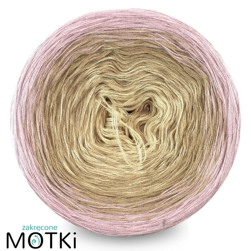 (3) bawełna/akryl TREE 1 ciepły beż/glina/lila