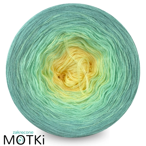 (3) bawełna/akryl TREE  2 jasny żółty/pistacja/patyna