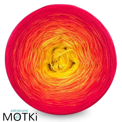 (3) bawełna/akryl TREE 7 intensywny żółty/mango/koral